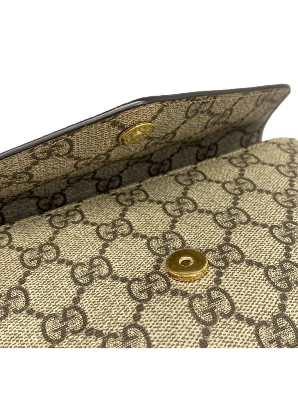 Gucci Shoulder Bag Ophidia Beige Dark Brown Multi Leather - Picture 12 of 15